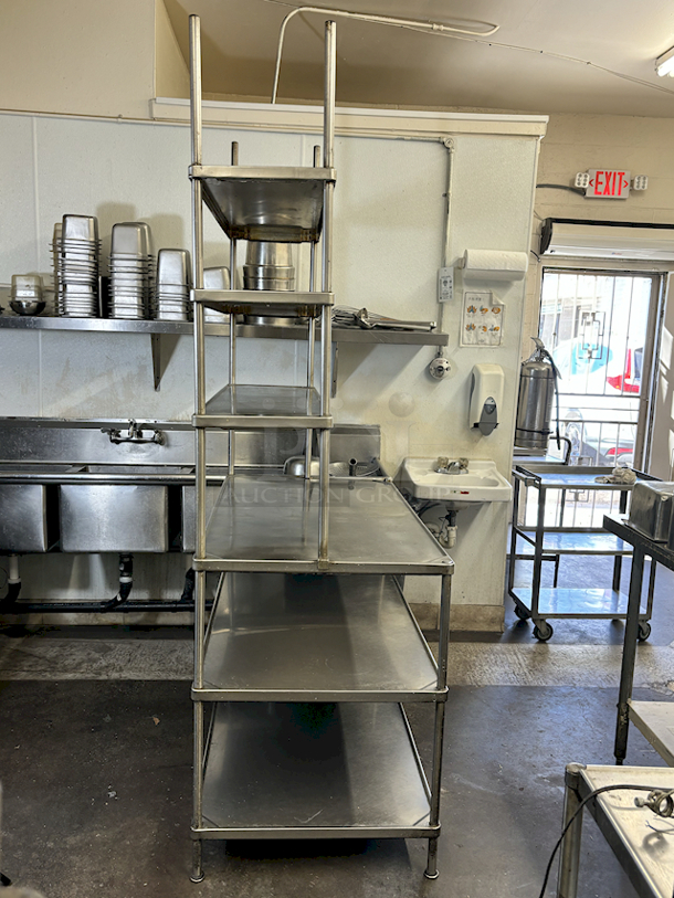 NICE! Stainless Steel Prep/Work Table With (3) Shelves Above and (2) Below. 48x24x68 - Image 3 of 5