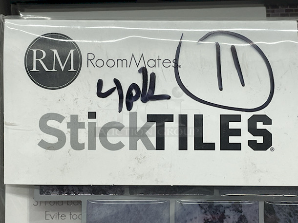 Bed / Bath Storage & Organization  – (2) Hives & Honey – Katie – Jewelry Stands; (4) Mainstays 24-Pocket Over The Door Shoe Organizers; (1) White Over The Door Rack; (1) Allen + Roth 3 Shelf Recessed Mount Brushed Nickel Finish Medicine Cabinet Fits 14”x24” Rough Opening; (7) Hives And Honey Wall Monet Jewelry Organizers; (11) 4 10-1/2” x 10-1/2” Sheets of Peel & Stick Tiles.  - Image 7 of 12