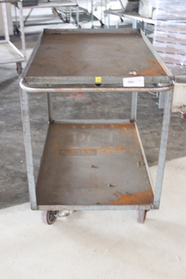 ULTRA HEAVY DUTY! Steel Cart With Undershelf, 30x48x43
