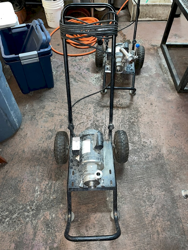 SWEET! Sanitary Beer Transfer Pump On Brewers Cart - Image 5 of 6