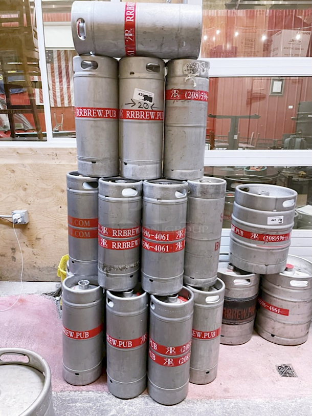 🍻MASSIVE LOT🍻 1/6 Barrel Stainless Steel Sanke 