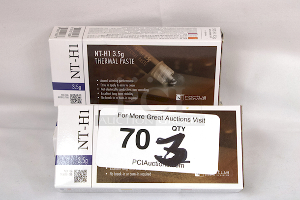 NEW-NEVER USED Noctura NT-H1 3.5g Thermal Paste. 3 Packages. 3x Your Bid - Image 1 of 2
