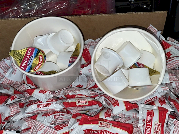 ALL FOR ONE! Smucker's Syrup, Sysco Classic Mayonnaise Packets, House Recipe Fancy Tomato ketchup Packets, Butter Packs - Image 7 of 7