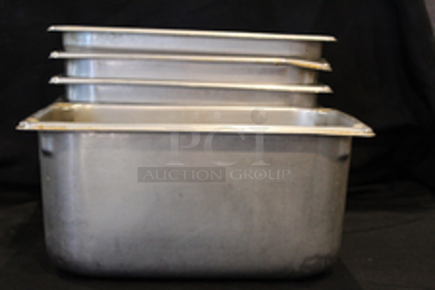 Stainless Steel 1/3 Pans, 6” Deep.
12-1/2x7x6
5x Your Bid
