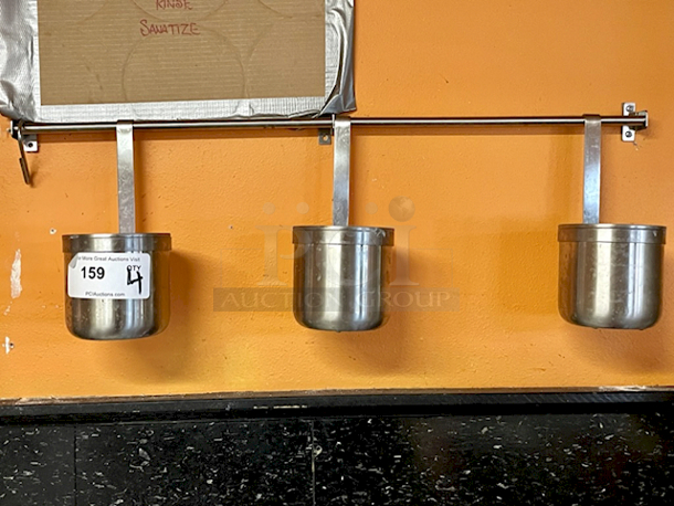Hanging Cutlery Drying Holders With Removable Bottoms Plus Wall Mounted Holder 4x Your Bid - Image 2 of 5