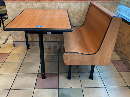 LIKE NEW! ADA Compliant Plymold ADA Island Unit with Thin Profile Dur-A-Edge® 47" Table Top. 
50x41-1/2x35-1/2