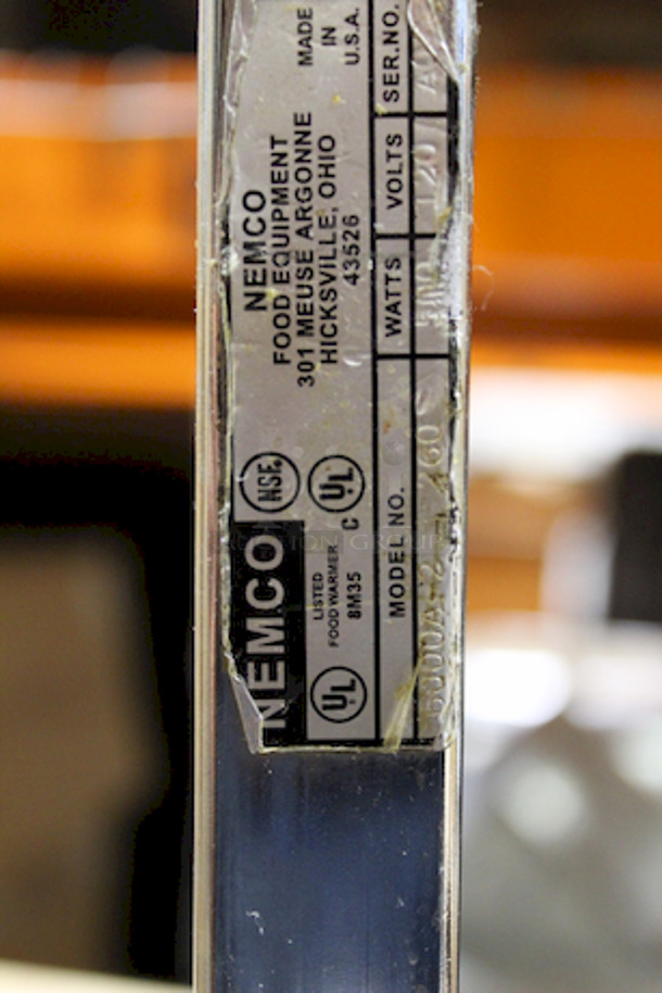 OUTSTANDING! 2 Nemco 6000A Free Standing Infrared Bulb Warmers - Portable Counter Units, w/ Adjustable Arm, Steel/Aluminum 120v 250w 2.1a 60hz. 14" x 19 1/2" x 22". 2x Your Bid - Image 4 of 5