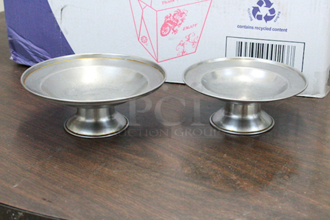ALL FOR ONE! Bloomfield Tabletop Serving Stands, Metal, 2 Sizes. 15x Your Bid. 