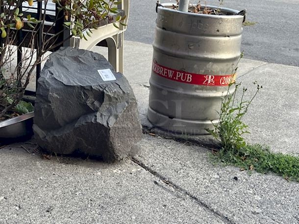 Decorative Stone. *1/2 Wood Barrel For Size Comparison Comparison - Image 4 of 6