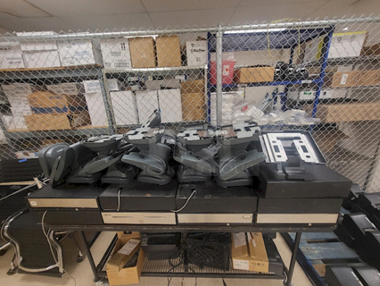 USED! Micros Point Of Sale Terminals. 
(9) Workstation 4s, (24) Workstation 5s, (35) Workstation 5As. Located Offsite at Marriott Hotel (Las Vegas). In-Person Item Removal Is By Appointment Only.