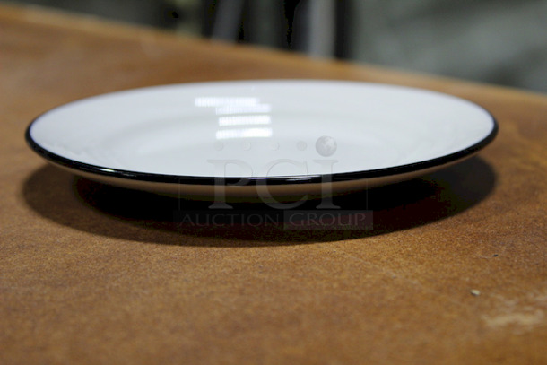 NEW! Steelite International Bread And Butter Dishes, Dark Rim And Pattern. 25x Your Bid - Image 2 of 5