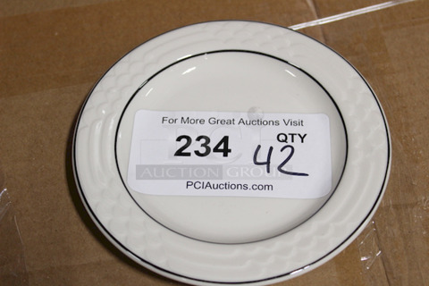 AMAZING! New Sterling China 21 Bread And Butter Dishes, 6-1/4". 42x Your bid