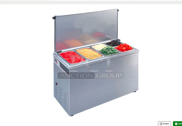 Used APW Wyott CTCW-43 Countertop Cold Food Well - 120V Tested and Working - Image 5 of 5