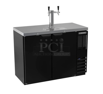 BRAND NEW! Beverage Air DD48HC-1-B Stainless Steel Commercial Direct Draw Kegerator w/ Beer Tower and Drip Tray. Stock Picture Used as Gallery Picture. 115 Volts, 1 Phase. Tested and Working! 