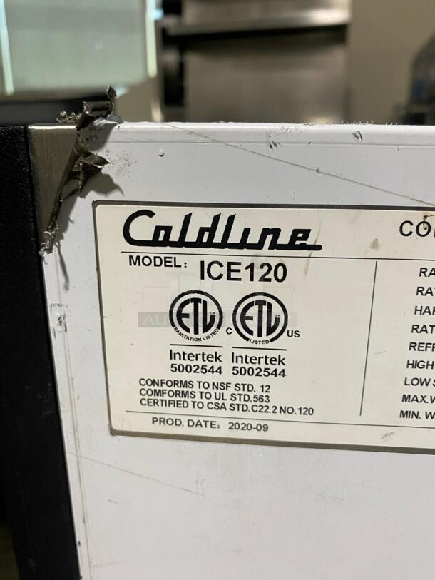 Coldline ICE120 20″ Air Cooled 120 lb. Capacity Cube Shape Ice Machine

 - Image 3 of 6