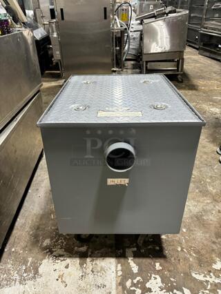 Wentworth 100 Pound Commercial Grease Trap Interceptor for Restaurant Under Sink Kitchen, 50GPM, WP-GT-50
