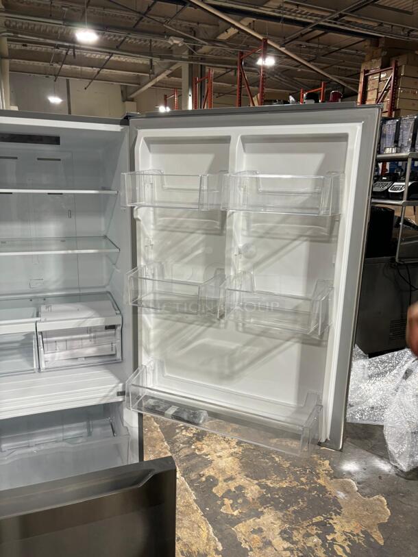 Insignia™ - 18.6 Cu. Ft. Bottom Freezer Refrigerator with ENERGY STAR Certification - Stainless Steel - Image 4 of 7