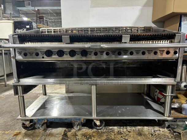 Countertop Stainless Steel Radiant Charbroiler stand included 
 - Image 3 of 3