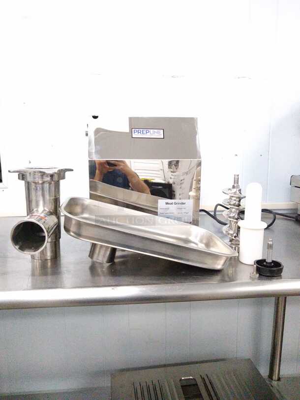 AMAZING!! STILL IN BOX!! BRAND NEW!! Prepline FM22 #22 1-1/2 HP Meat Grinder
 - Image 2 of 7