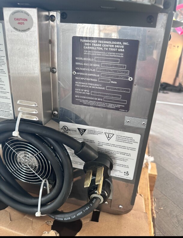 Late Model TurboChef 2018 NGO High Speed Oven Rapid Cooking 220 Volt 1 Phase Tested and Working - Image 5 of 8