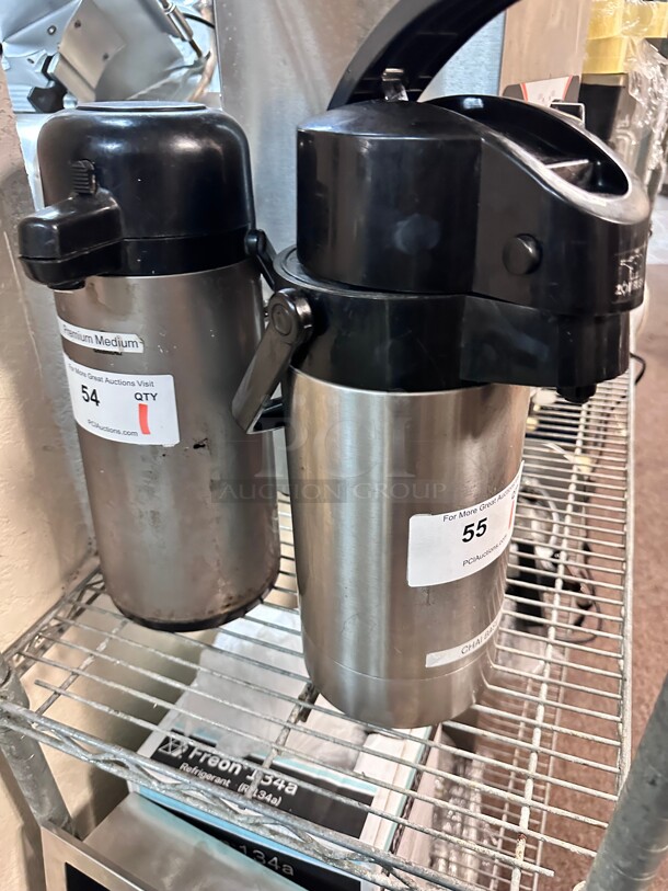 Commercial  3.8 Liter Stainless Steel Lined Airpot with Lever NSF - Image 1 of 2