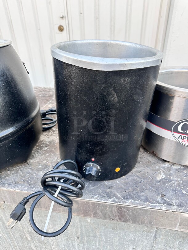 Avantco W300BK 6 Qt. Round Black Warmer - 120V, 300W Tested and Working - Image 3 of 3
