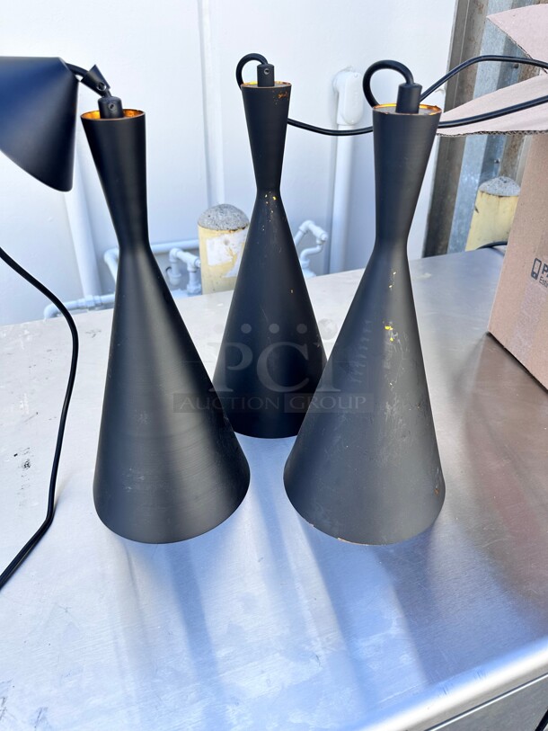 Eurofase Lighting Bronx Single Light 8 inch Wide Mini Pendant with Metallic Textured Inner Finish Black - Image 7 of 7