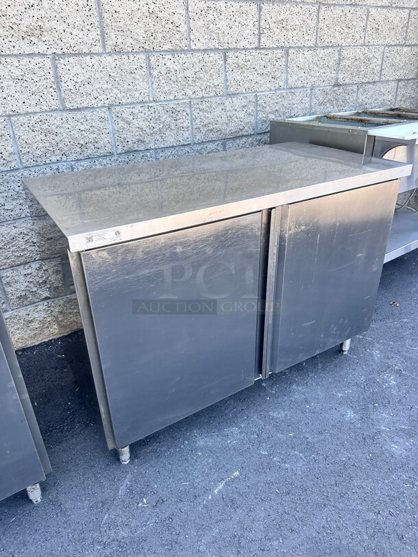 Excellent Condition Atlanta Culinary  48 Inch Wide 24 Inch Deep  Stainless Steel  Cabinet NSF - Image 7 of 7