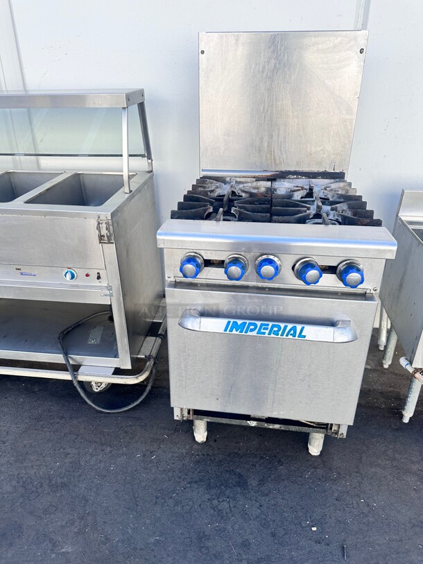 Imperial 24" 4 Burner With Oven Gas Stove Working - Image 6 of 7