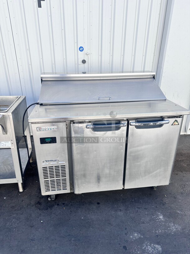 Everest 48" Sandwich Prep Table with Refrigerated Base 115 Volt Working  - Image 1 of 8