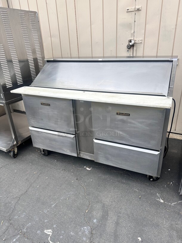 Traulsen UPT6024-DD 60 inch Sandwich/ Salad Prep Table w/ Refrigerated Base, 115v Working - Image 3 of 9