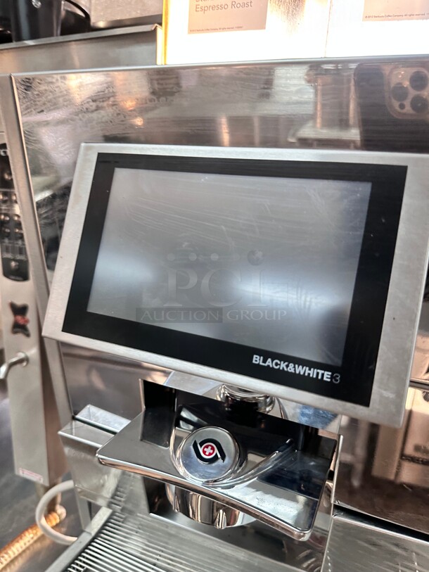 Nice! Thermoplan Black and White 3 CTM C2 Fully Super Automatic Coffee Machine 220 Volt Tested and Working - Image 9 of 10