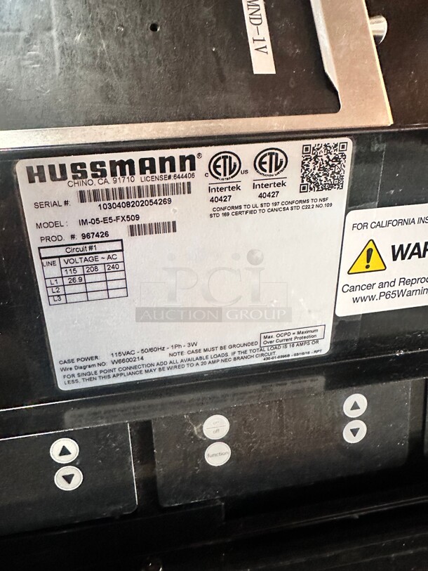 Hussmann 4 Warmer Soup Display 120/220 Volt 1 Phase Working - Image 7 of 7