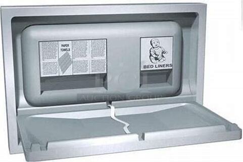 One NEW Stainless Steel ASI Baby Changing Table. Model# 9013. $2251.30.