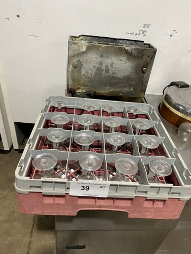 ALL ONE MONEY! Stemmed Wine Glasses! Includes Poly Cup Crate! - Image 1 of 4