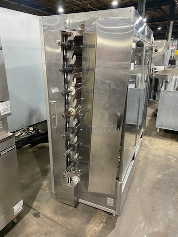 GREAT! Commercial Gas Powered Rotisserie Machine! With View Through Front Access Door! All Stainless Steel! - Image 3 of 8