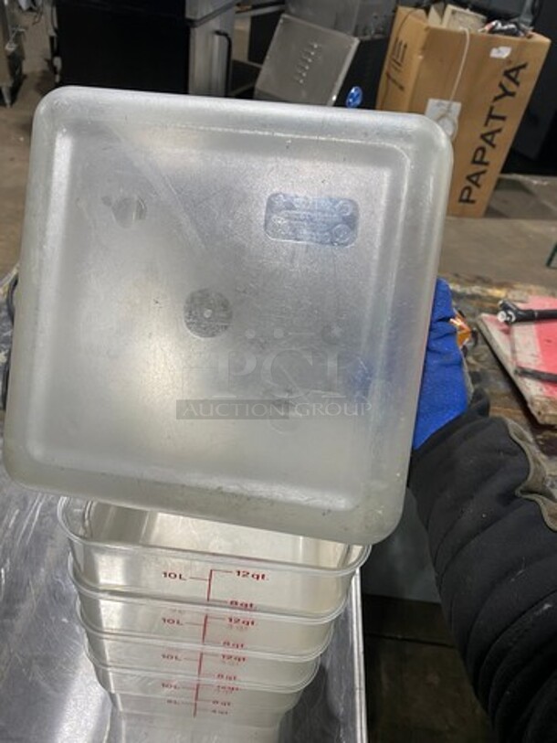 Cambro 12Qt Clear Poly Food Containers! 5x Your Bid! - Image 5 of 7