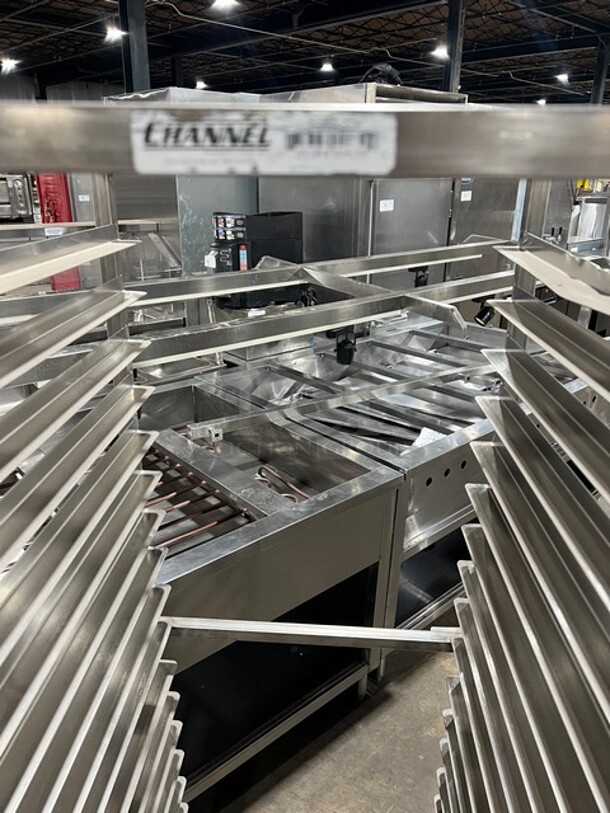 Channel Metal Commercial Pan Transport Rack! On Casters! MODEL AUR12 - Image 5 of 7