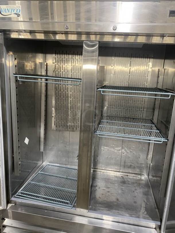 Nice! Avantco 2 Door Stainless Steel Reach In Freezer! With Poly Coated Racks! Model 178SS2FHC Serial 6715170419010312! 115V1 Phase! Working When Removed! On Casters! - Image 5 of 9
