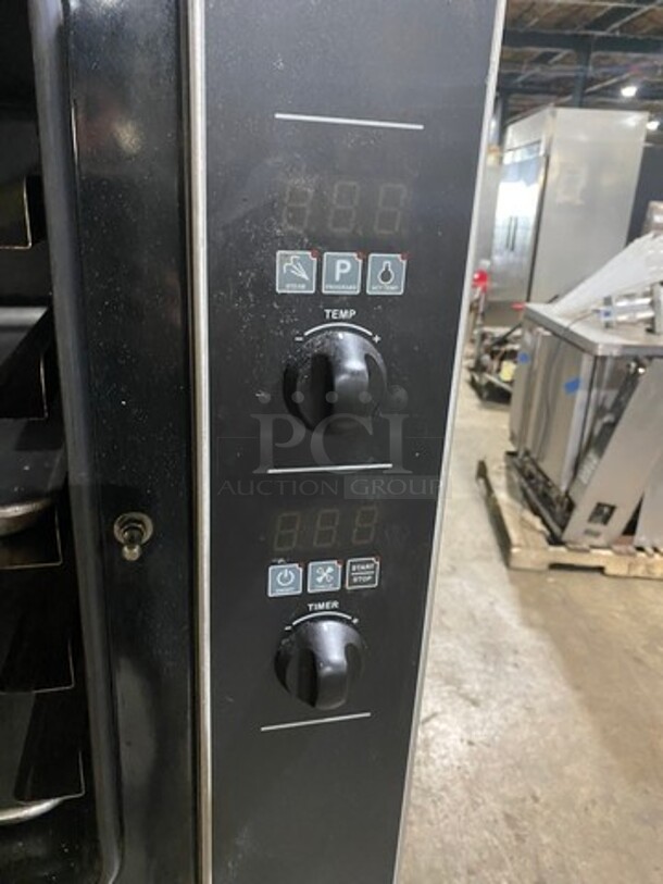 Turbo Fan Commercial Electric Powered Convection Oven! With View Through Door! With Pan Rack Underneath! All Stainless Steel! On Casters! Model: E32D5 SN: 755796 208V - Image 7 of 9