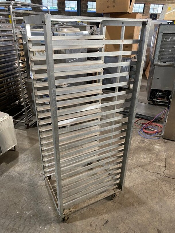 Metal Pan Transport Rack! On Casters! - Image 2 of 4
