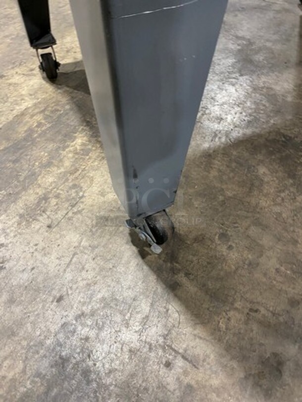 Bakers Pride Commercial Natural Gas Powered Pizza/ Baking Oven! All Stainless Steel! On Casters! WORKING WHEN REMOVED! Model: FC516 SN: 19702 - Image 10 of 11