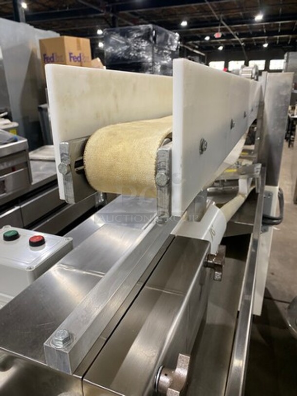 AMAZING! LATE MODEL! 2019 Excalibur Commercial Floor Style Bagel Divider/ Former! Stainless Steel! On Casters! WORKING WHEN REMOVED! Model: EXF300S SN: 190819Z 208/220V 60HZ 3 Phase - Image 9 of 12