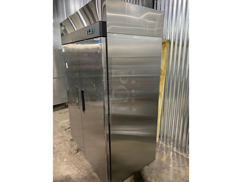 Migali Commercial 2 Door Reach In Freezer! All Stainless Steel! With Poly Coated Racks! Model C2FHC Serial C2FHC00318031300920028! 115V 1Phase! On Casters! - Image 4 of 10