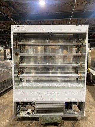 NEW NEVER USED! OUT OF THE BOX! 2016 Ciam Commercial Refrigerated Open Grab-N-Go Display Case! Solid Stainless Steel! MISSING BOTTOM FRONT COVER! Model: MURSTDL6FL15 SN: SN230416 220V 60HZ 1 Phase