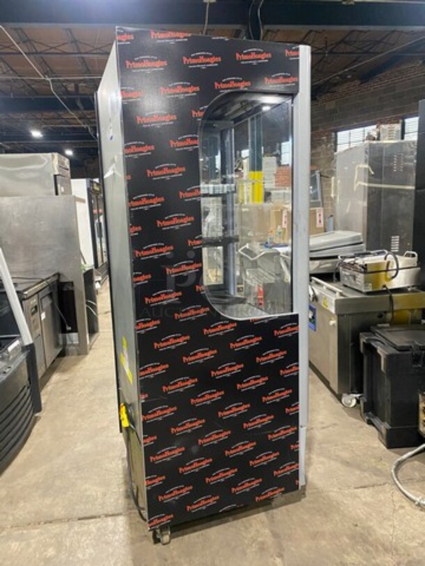 WOW! Ojeda Commercial Refrigerated Open Grab-N-Go Case Merchandiser! With Front Cover! With View Through Sides! On Casters! Working When Removed! - Image 3 of 9