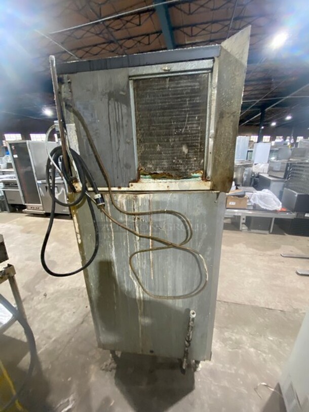 Manitowoc Commercial Ice Making Machine! On Ice Bin! All Stainless Steel! Model Y0454A Serial 990664254! 115V 1Phase! WORKING WHEN REMOVED!  - Image 4 of 7