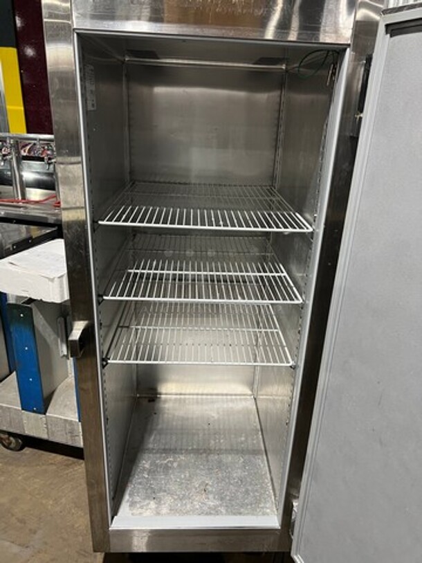 Victory Commercial Single Door Reach In Freezer! With Poly Coated Racks! All Stainless Steel! On Casters! Model: VF1 SN: C1083393 115V 60HZ 1 Phase - Image 3 of 8