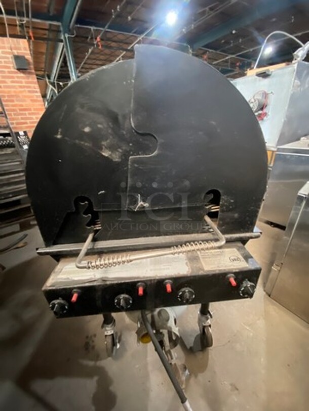 WOW! Belson Porta Grill LP Powered BBQ Grill! On Casters! WORKING WHEN REMOVED! Model: PG2460II SN: 4459 - Image 4 of 9