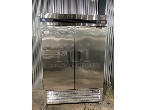 Blue Air Commercial 2 Door Reach In Freezer! All Stainless Steel! On Casters! Model: BASF2 SN: LTF2N040001 115V 60HZ 1 Phase - Image 1 of 10